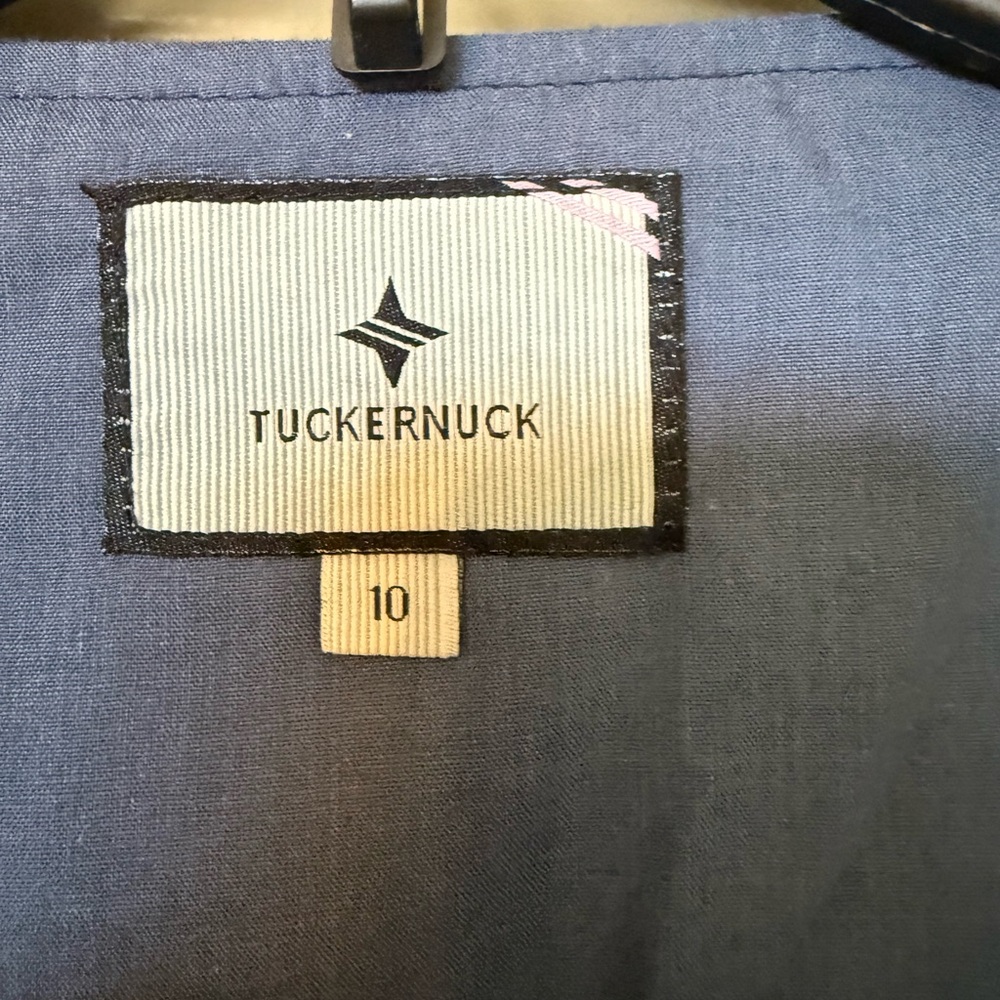 Tuckernuck denim patchwork Button-Up Vest NWT - image 2